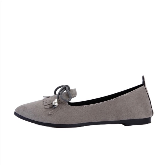 🆕Pointed toes suede tasseled loafer flats - Picture 5 of 5